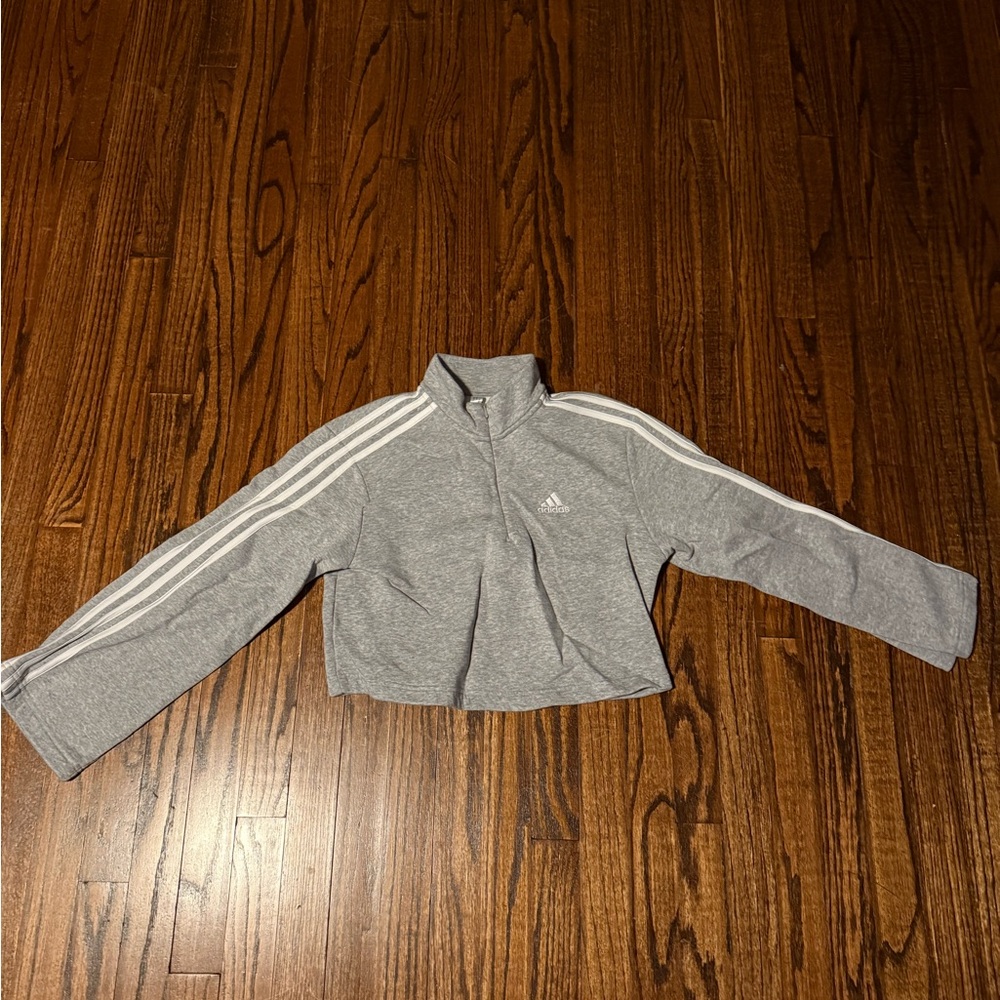 Adidas Heather Gray Sweatshirt